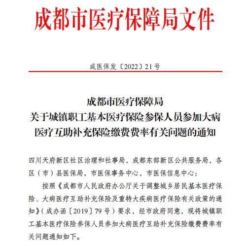 2023年成都市最新醫(yī)療保險(xiǎn)繳費(fèi)比例 第1張